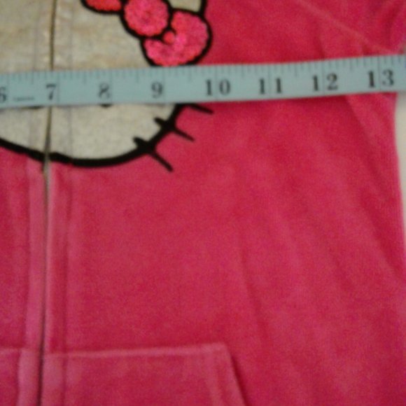 COPY - Hello Kitty  Girls  Pink  Zip Up  Hoodie  Size 6 - Picture 8 of 8